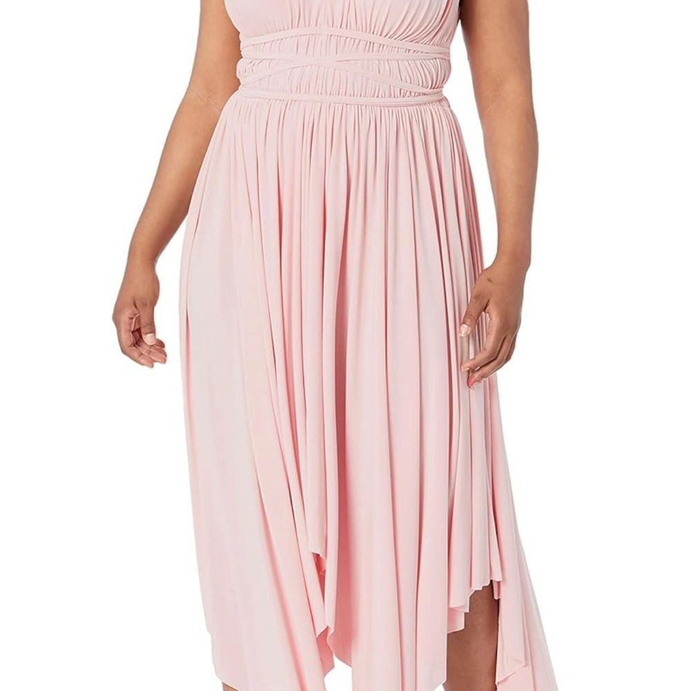 Norma Kamali Goddess Dress Blush Pink Size Medium Worn Once